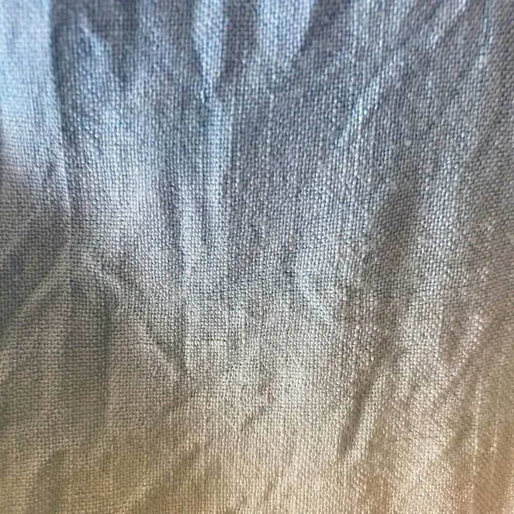 Splendid Fray Trim Blue Green Tie Die Sleeveless Shirt Top Juniors Sz 12